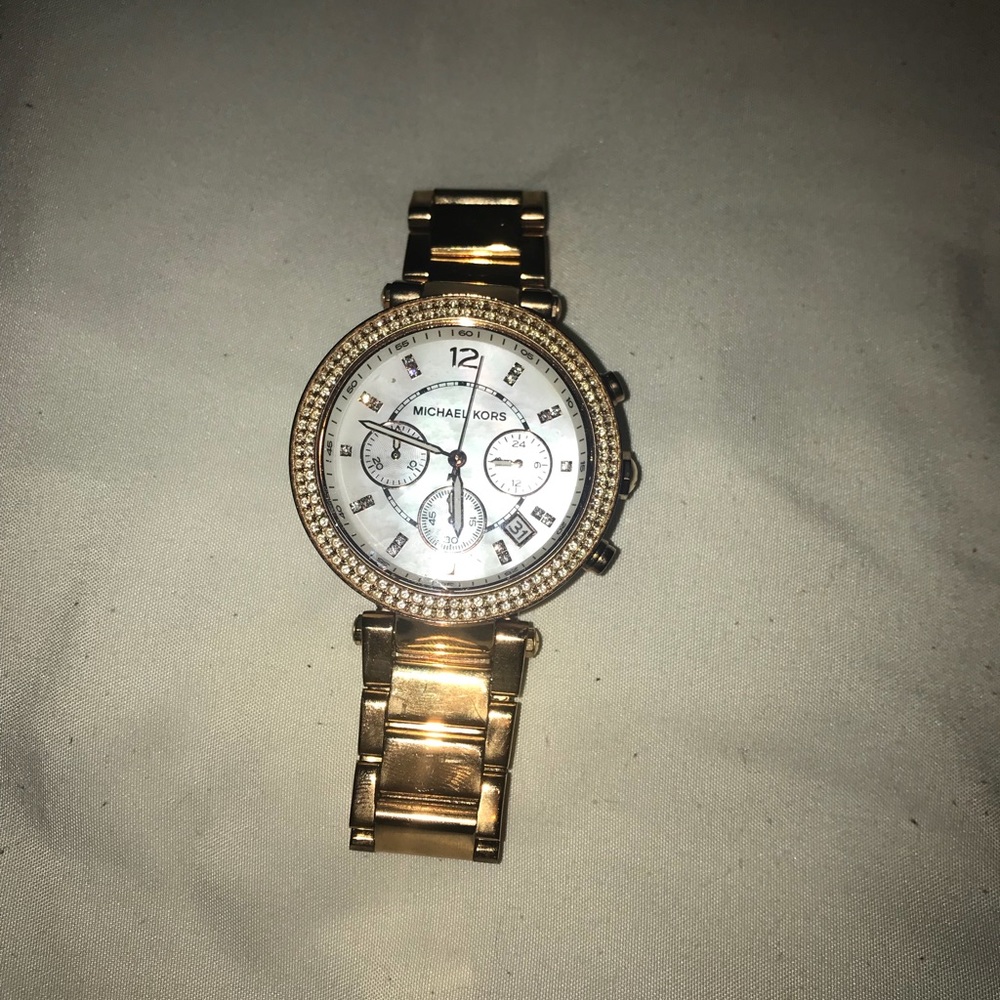 Rose gold Michael Kors watch